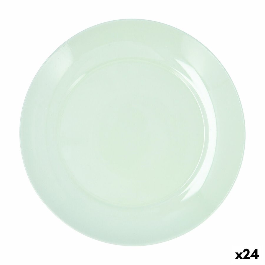 Flad Plade Luminarc Apy Paradise Verde Gr�n Glas � 25 cm (24 enheder) #1