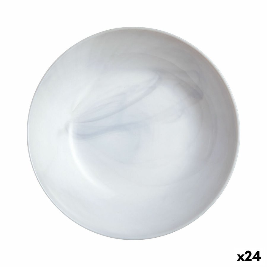 Dyb tallerken Luminarc Diwali Granit Marb To-farvet Glas � 20 cm (24 enheder) #1