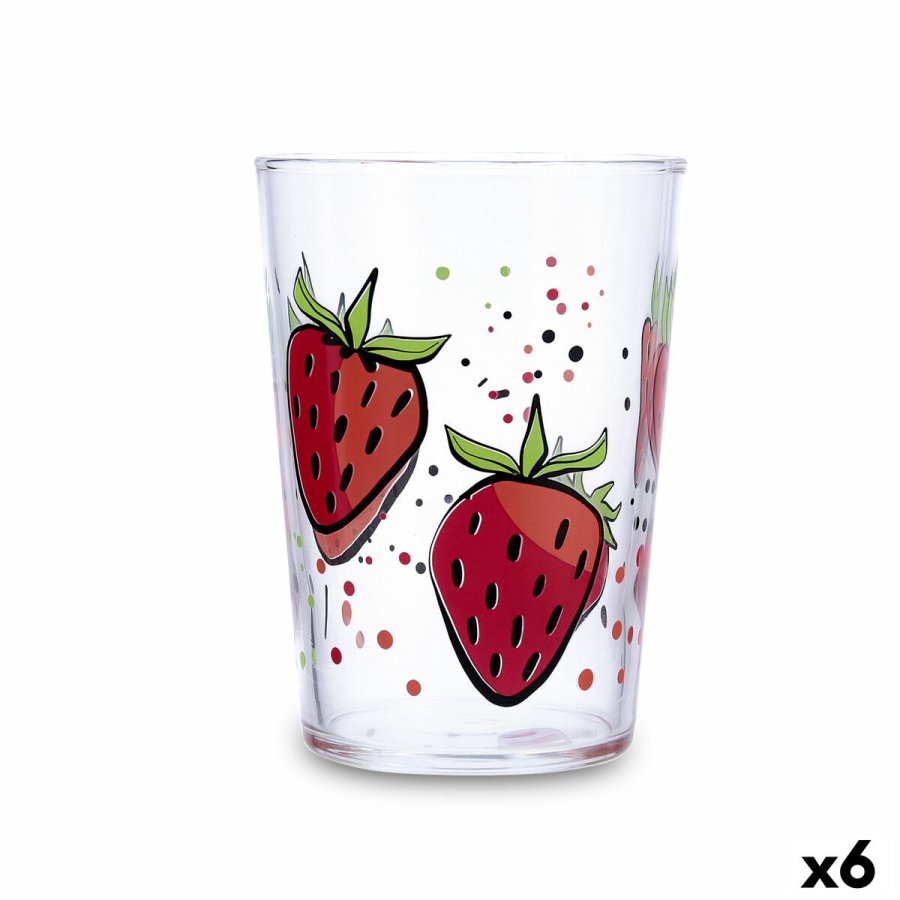 Vandglas Luminarc Fresas Multifarvet Glas Jordb�r 500 ml (6 enheder) #1