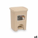 Papirkurv Stefanplast 30134 Beige Plastik 6 L (6 enheder) #1