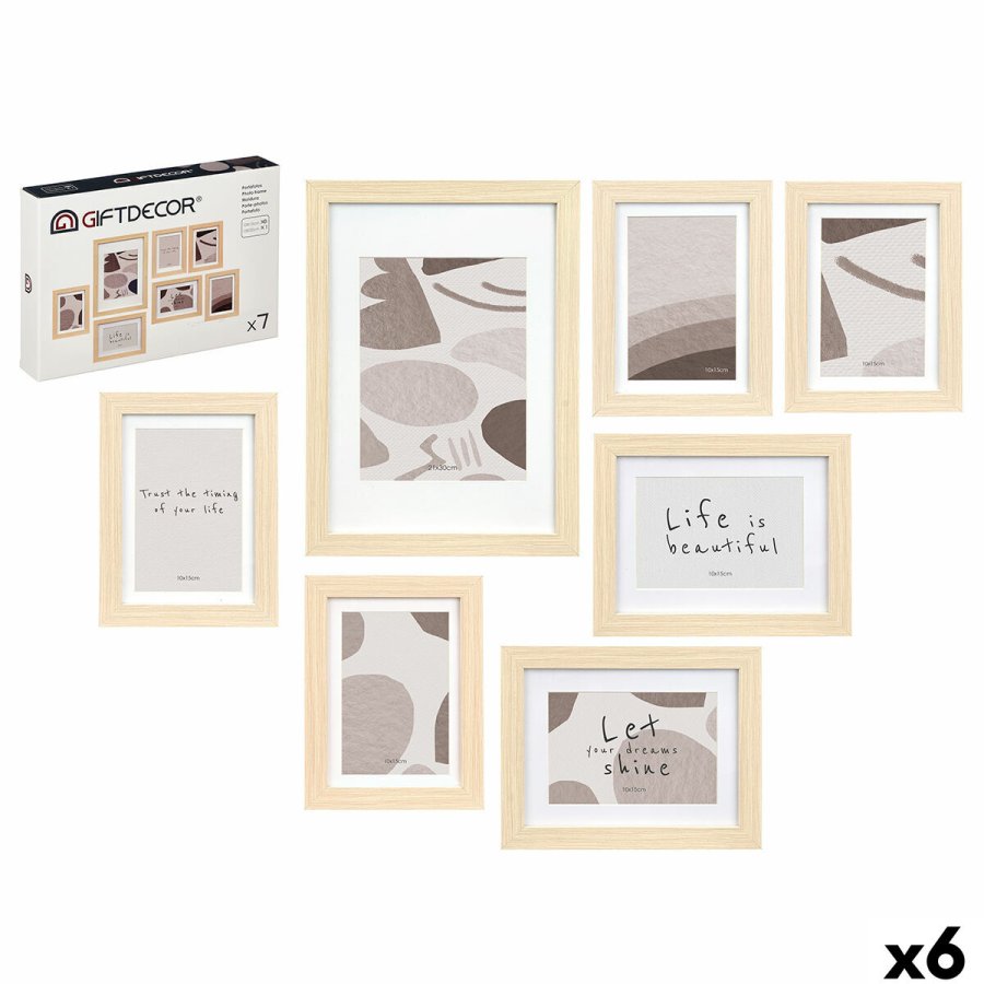 Fotoramme SF5014-7 Natur Tr MDF Eucalyptus (6 enheder) #1