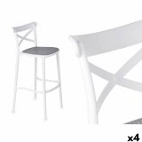 Taburet PC-175B Hvid Gr polypropylen Spanskrr 41 x 103 x 52,5 cm (4 enheder) #1