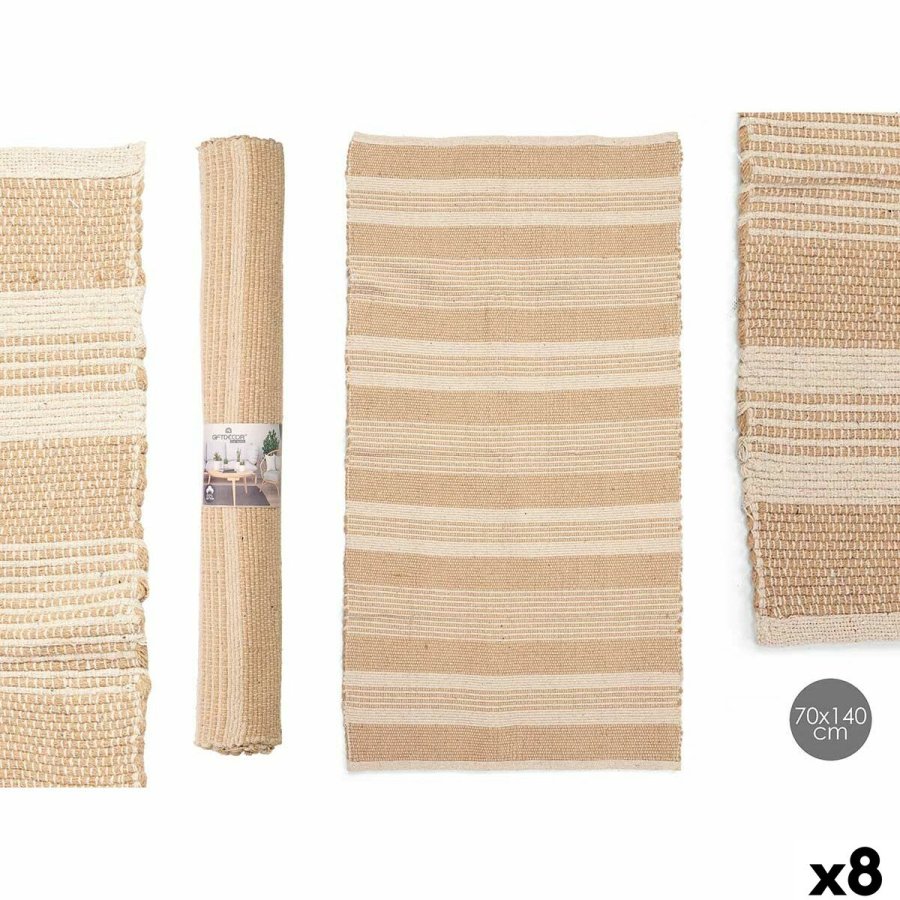 Tppe NO.01 Hvid Brun 70 x 140 cm (8 enheder) #1