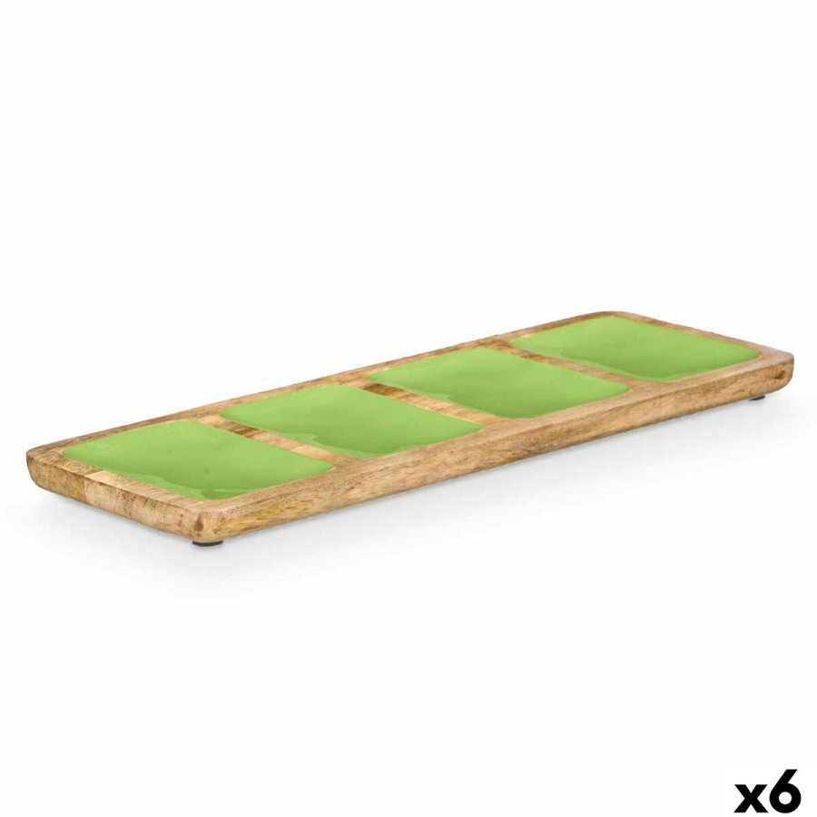 Bakke med Rum MALI-941 G Grn 46 x 3 x 17 cm (6 enheder) #1