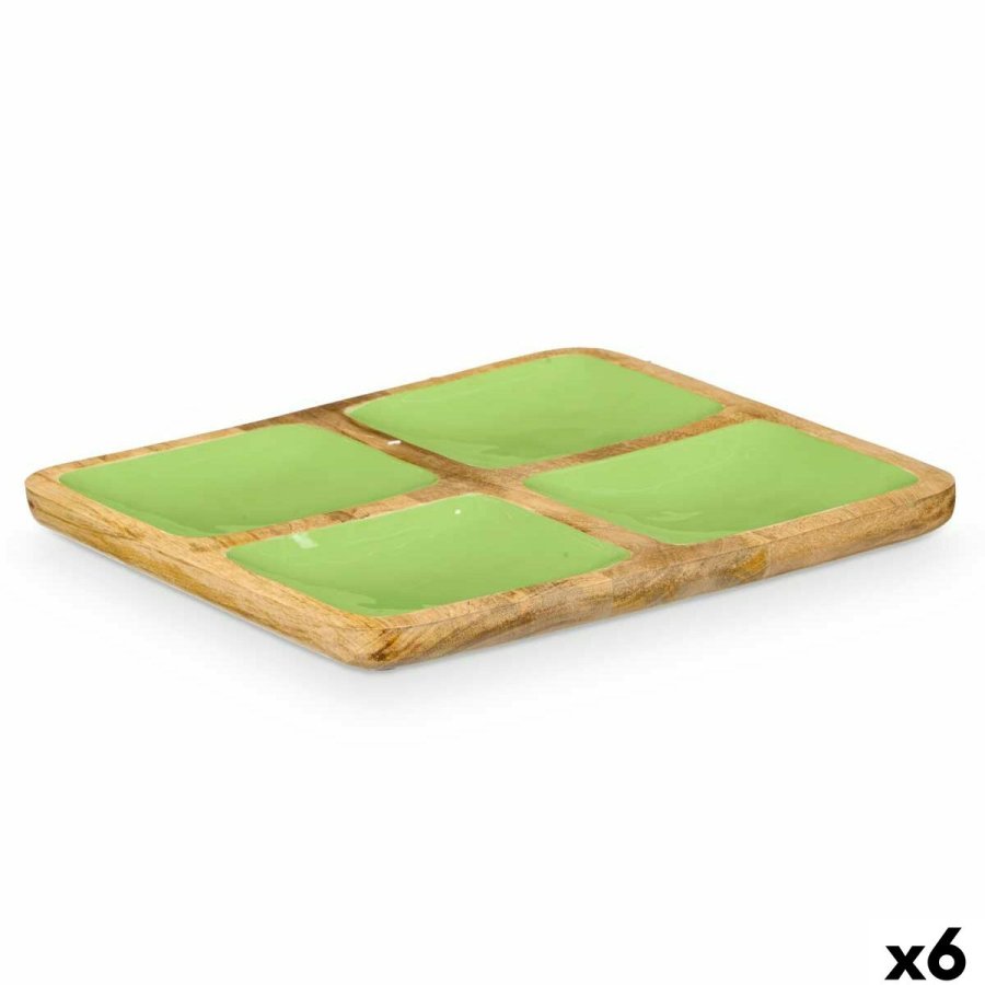 Bakke med Rum MALI-991 G Grn 31 x 3 x 3 cm (6 enheder) #1