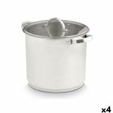 Gryde Med Glaslg Kinvara 17396 Slvfarvet 31 x 25 x 24 cm Induktion (4 enheder) #1