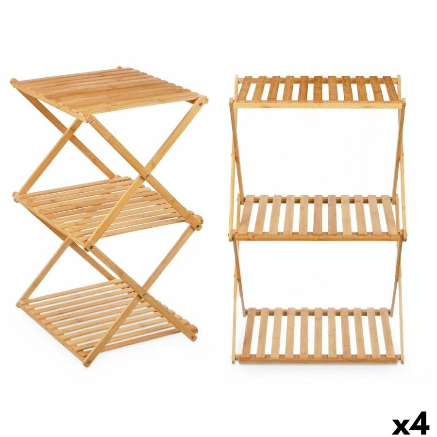 Hylder CH68220-5 Natur Bambus 40 x 62 x 33,5 cm (4 enheder) #1