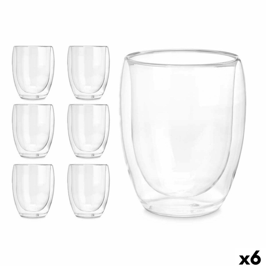 Vandglas Vivalto OCT-DG2061 Gennemsigtig Borosilikatglas 326 ml (6 enheder) #1