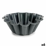 Bageform til bagvrk Kinvara HH477 Lysegr Mrkegr Silikone 1,5 L 24,5 x 10 x 24,5 cm (6 enheder) #1