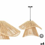 Loftslampe Gift Decor 24B513 24B513 Sort Natur Metal Papir 40 W 41 x 30 x 41 cm (4 enheder) #1