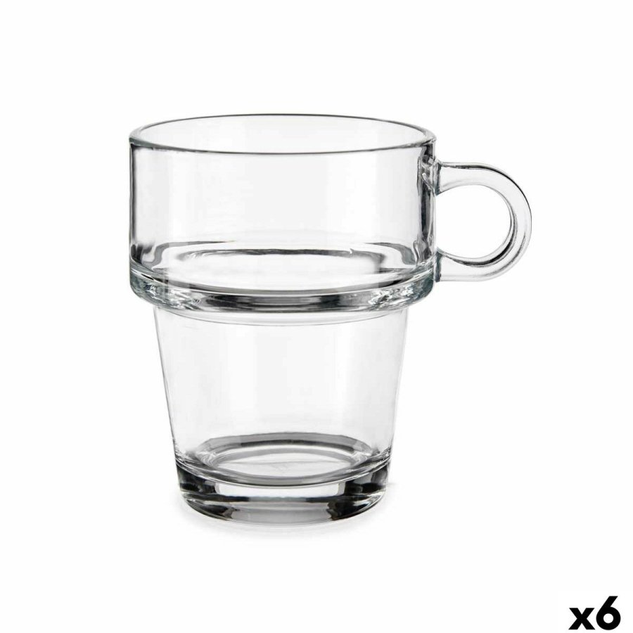 Te- og kaffekop Vivalto Z908-9/BHA6 Gennemsigtig Glas 270 ml (6 enheder) #1