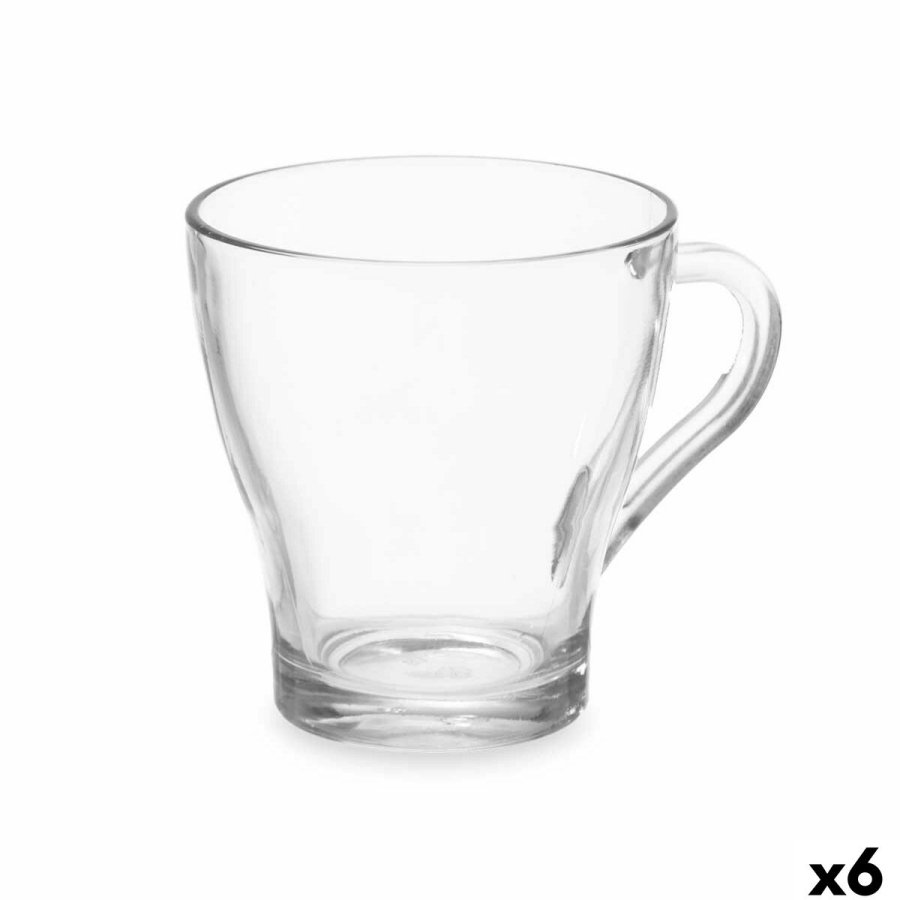Te- og kaffekop Vivalto 1 Gennemsigtig Glas 280 ml (6 enheder) #1