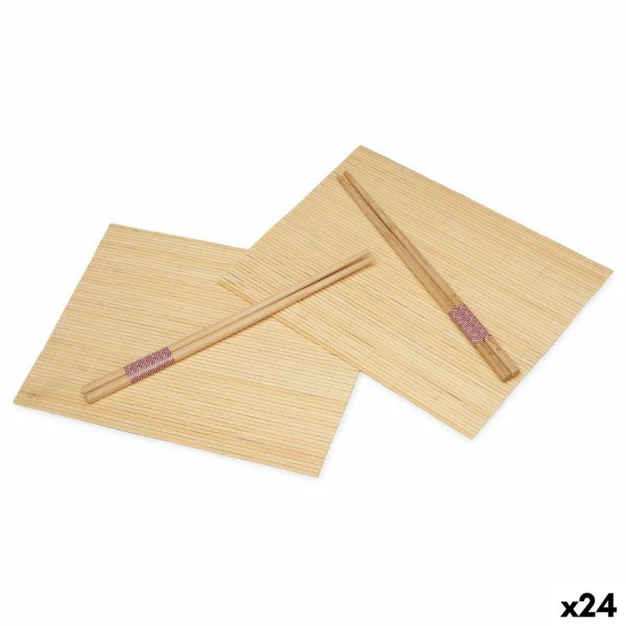 Sushi-st Kinvara BM-001 Tr Bambus 24 x 18 cm 24 x 0,5 x 0,5 cm (24 enheder) #1