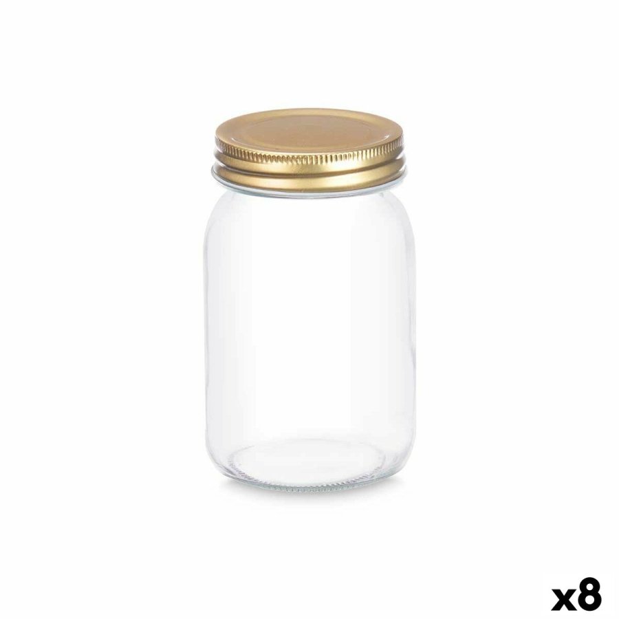 Beholder Vivalto CWDH03-8PK Gennemsigtig Gylden 500 ml (8 enheder) #1