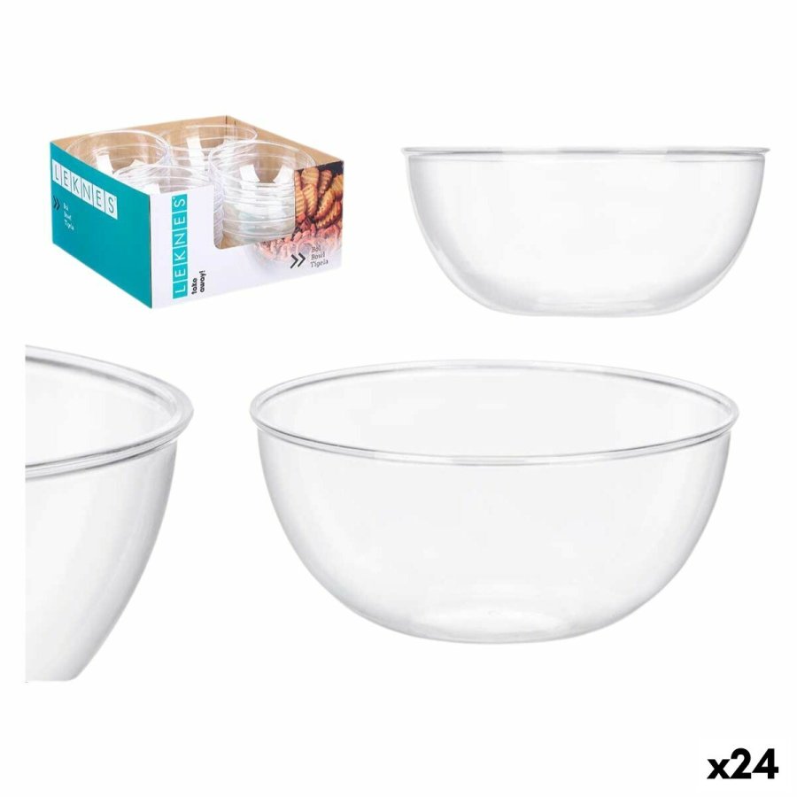 Sklst Leknes CK80678 Gennemsigtig Plastik 700 ml 15,2 x 7 x 15,2 cm (24 enheder) #1