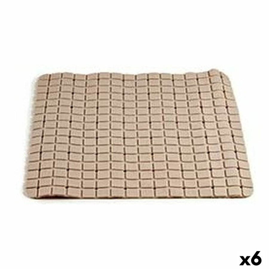 Bademtte Berilo AR1910103 Beige PVC 0,03 x 50 x 50 cm (6 enheder) #1