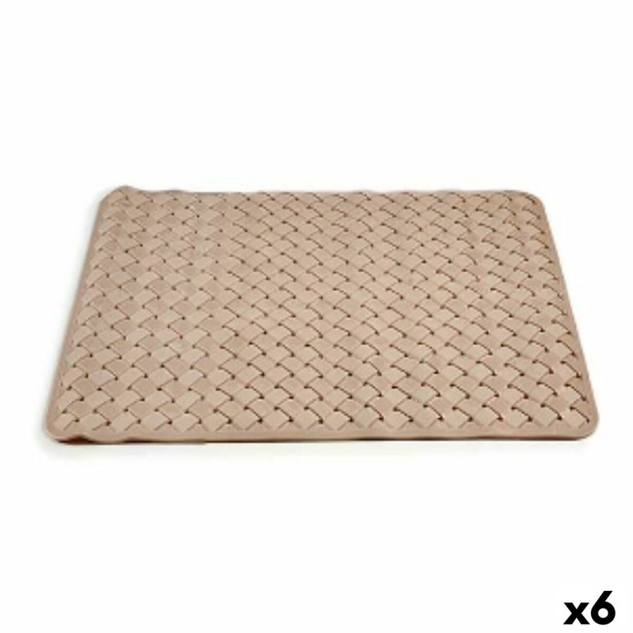 Bademtte Berilo AR1910106 Beige PVC 0,03 x 50 x 50 cm (6 enheder) #1