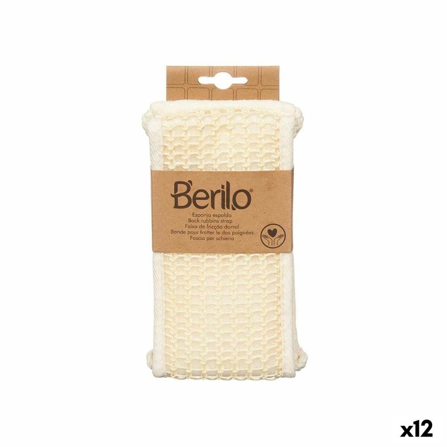 Massagesvamp Berilo B7083-16 Hvid (12 enheder) #1
