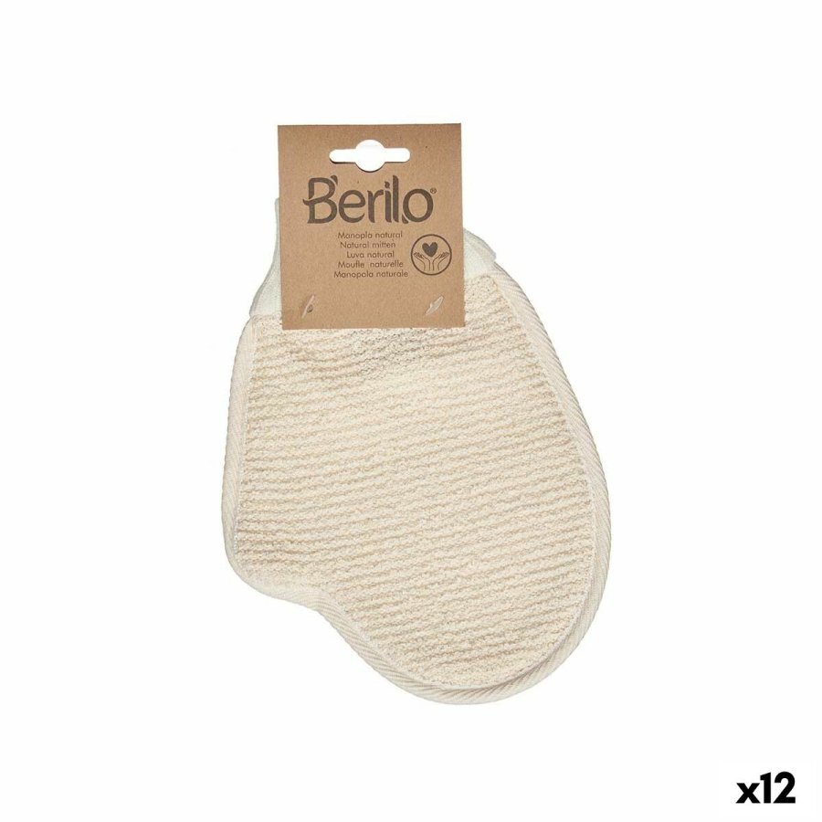Skrubbehandske Berilo B7081-12 Hvid Beige (12 enheder) #1