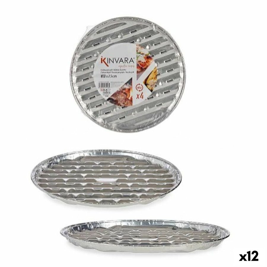 Bakkest Kinvara Slvfarvet Aluminium 32,5 x 32,5 x 1,7 cm Pizza 4 Dele (12 enheder) #1