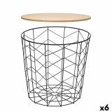 Sofabord Gift Decor Brun Sort 44,5 x 53,5 x 44,5 cm (6 enheder) #1