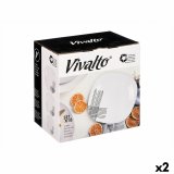 Spisestel Vivalto Hvid Sort Opalglas Striber 18 Dele (2 enheder) #1