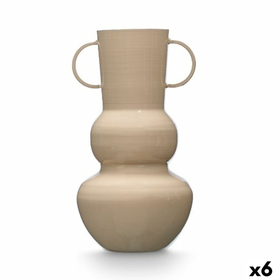 Vase Gift Decor Brun Jern Krogla 17,5 x 30 x 16 cm (6 enheder) #1