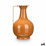 Vase Gift Decor Flise Jern Krogla 24 x 38,5 x 14,8 cm (4 enheder) #1
