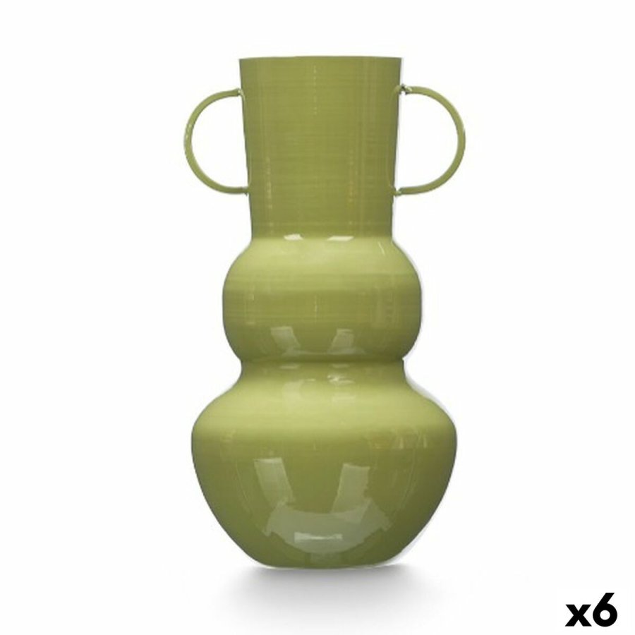 Vase Gift Decor Grn Jern Krogla 17,5 x 30 x 16 cm (6 enheder) #1