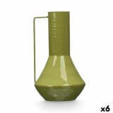 Vase Gift Decor Grn Jern Konisk 17 x 29 x 7 cm (6 enheder) #1