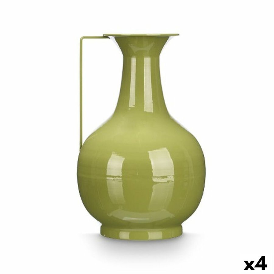 Vase Gift Decor Grn Jern Krogla 24 x 38 x 14,8 cm (4 enheder) #1
