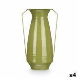 Vase Gift Decor Grn Jern Konisk 25,5 x 41,5 x 18,5 cm (4 enheder) #1