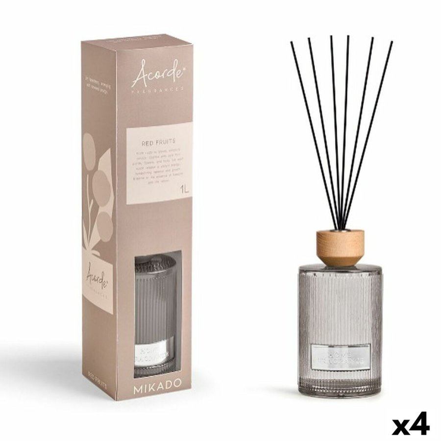 Duftpinde Acorde RED FRUITS 1 L (4 enheder) #1