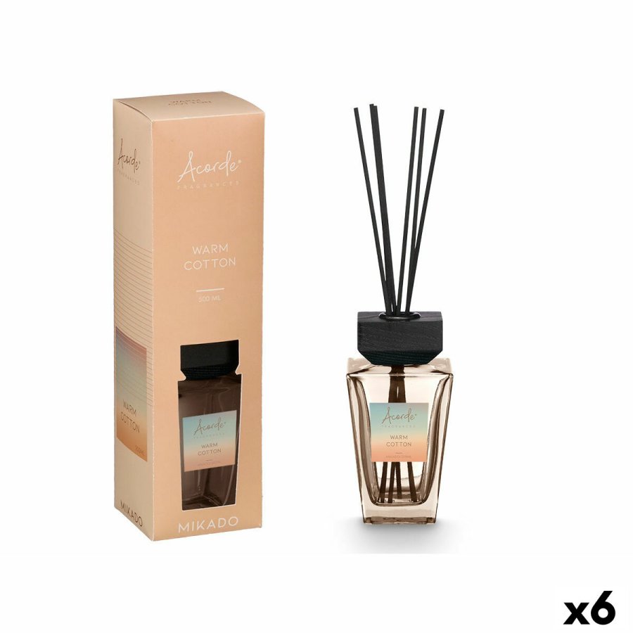 Duftpinde Acorde WARM COTTON 500 ml (6 enheder) #1