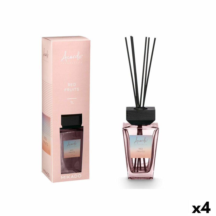Duftpinde Acorde RED FRUITS 1 L (4 enheder) #1