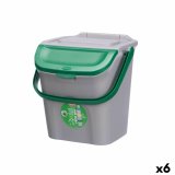 Skraldespand Stefanplast ECOWAY Grn Gr polypropylen 28 L Kan stables (6 enheder) #1