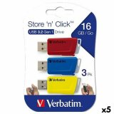 USB-stik Verbatim STORENCLICK Multifarvet 16 GB 3 Dele (5 enheder) #1