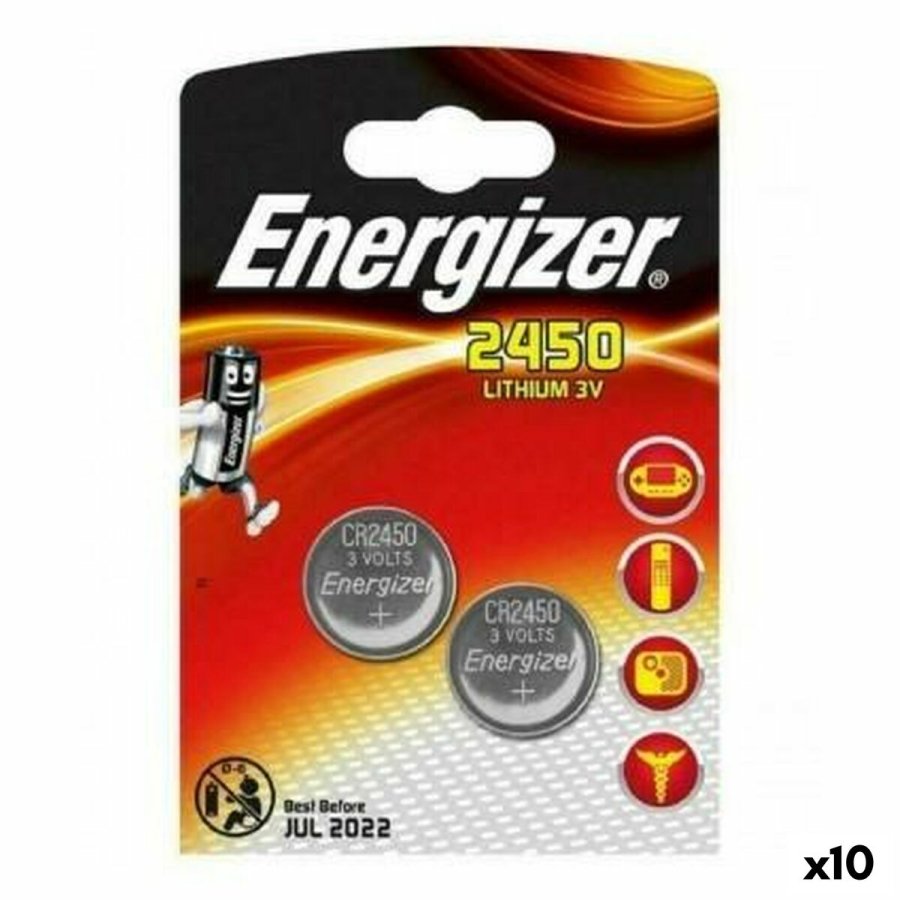 Lithium knapcellebatterier Energizer 3 V CR2450 (10 enheder) #1