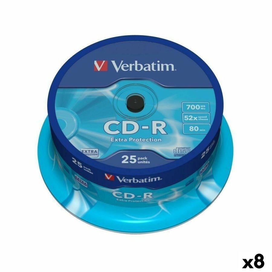CD-R Verbatim Extra Protection 700 MB 52x 25 Dele (8 enheder) #1