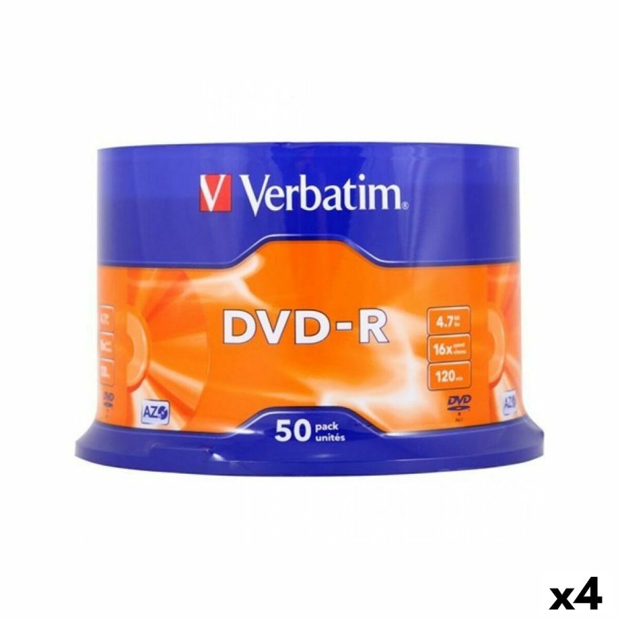 DVD-R Verbatim 4,7 GB 16x 50 Dele (4 enheder) #1