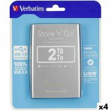 Ekstern harddisk Verbatim STORE 'N' GO Sort Slvfarvet HDD 2 TB (4 enheder) #1