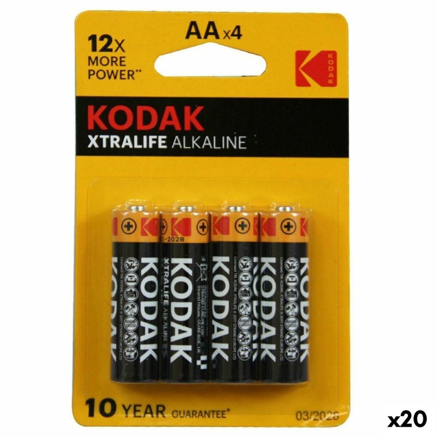 Alkalinebatterier Kodak LR06 4 Dele (20 enheder) #1