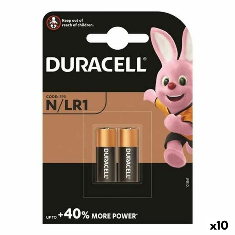 Alkalinebatterier DURACELL LR1 2 Dele (10 enheder) #1