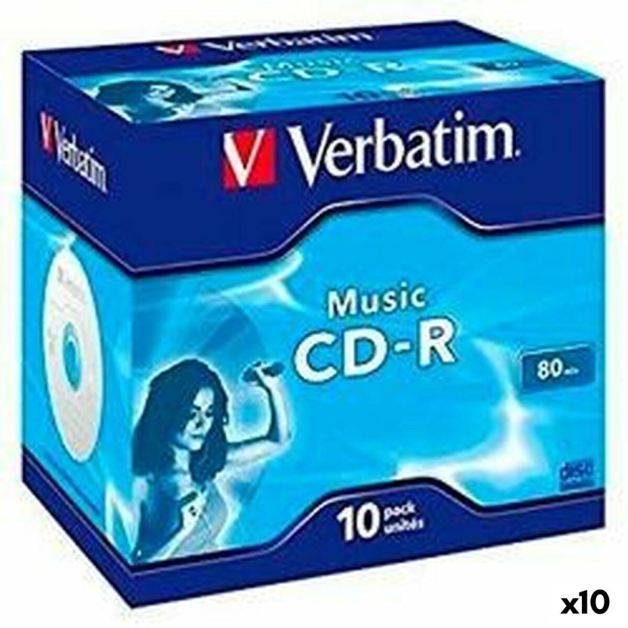 CD-R Verbatim MUSIC 80' 16x 10 Dele (10 enheder) #1