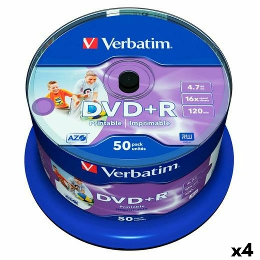 DVD + R Verbatim   4,7 GB 16x 50 Dele (4 enheder) #1