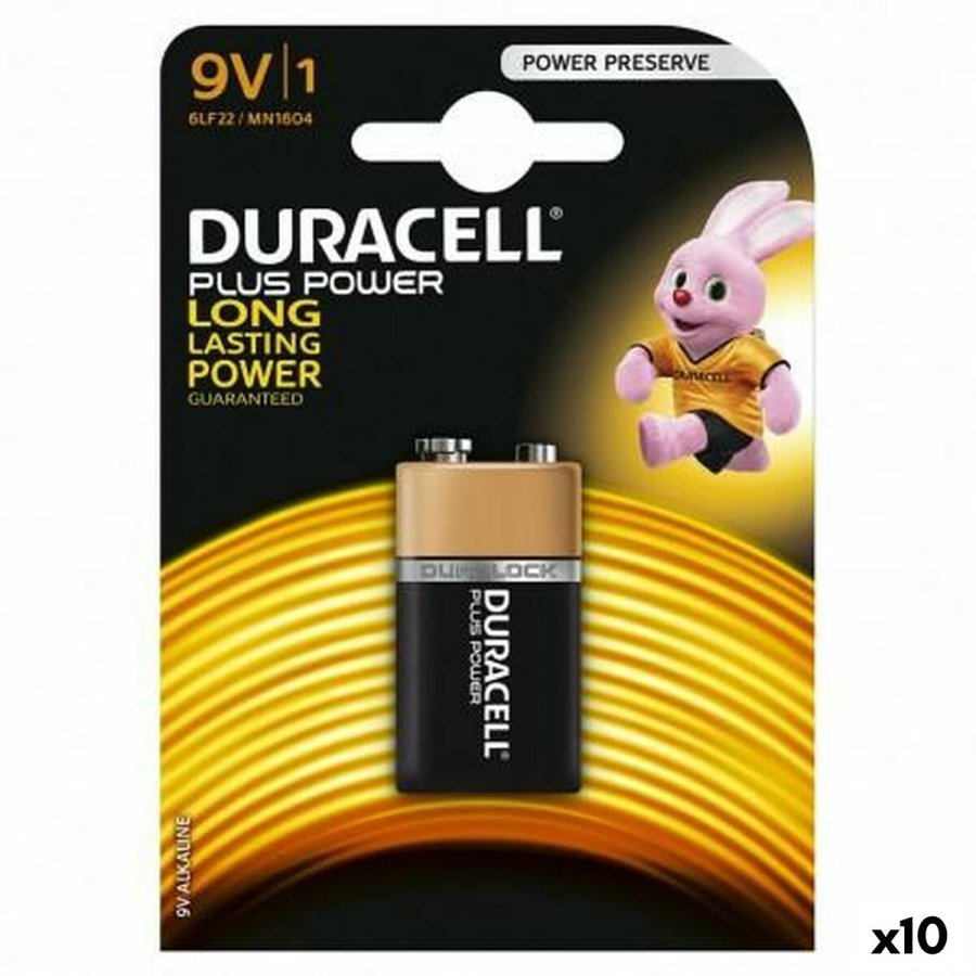 Alkaline Batteri DURACELL 9 V 6LR61 (10 enheder) #1