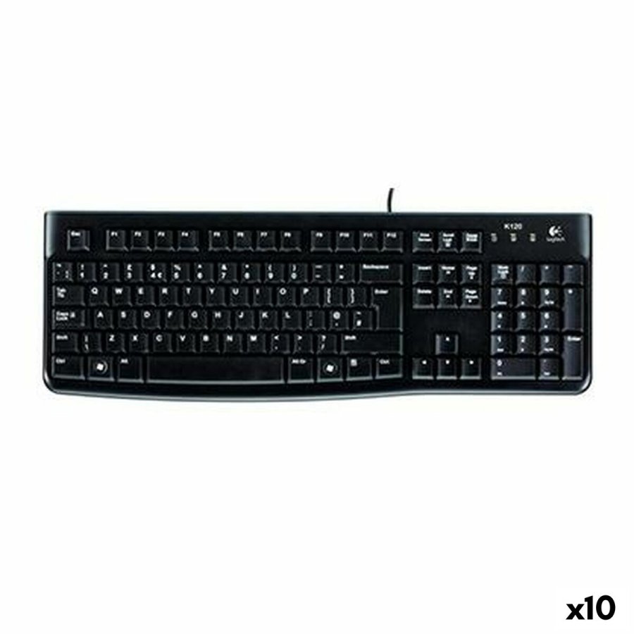Tastatur Logitech K120 Sort Spansk qwerty (10 enheder) #1