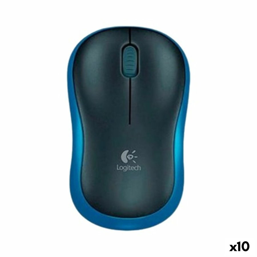 Tr�dl�s mus Logitech M185 Bl� 1000 dpi (10 enheder) #1
