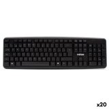 Tastatur Nilox Sort Spansk qwerty (20 enheder) #1