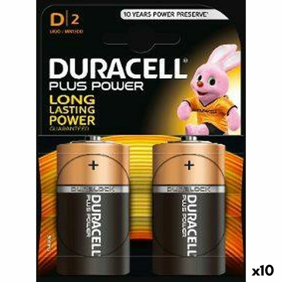 Alkalinebatterier DURACELL 1,5 V LR20 (10 enheder) #1